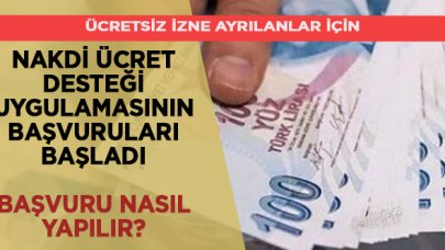 Nakdi Ücret Desteği başvuruları başladı| Nakdi ücret desteği başvurusu nasıl yapılır?