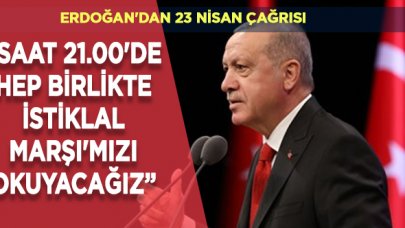 Cumhurbaşkanı Erdoğan'dan hatırlatma: 21.00'de hep birlikte İstiklâl Marşı'mızı okuyacağız