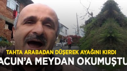 Acun Ilıcalı'ya meydan okuyan Hikmet Duysak'ın ayağı kırıldı