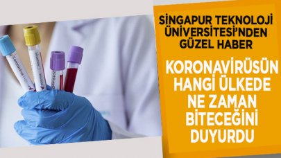 Singapur Teknoloji Üniversitesi salgının hangi ülkede, ne zaman biteceğini açıkladı