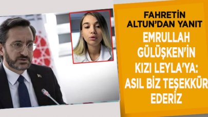 Fahretin Altun'dan Leyla'ya cevap: Asıl biz teşekkür ederiz