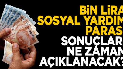 1000 lira sosyal yardım parası başvuru sonuçları ne zaman açıklanacak? Sorgulama ekranı