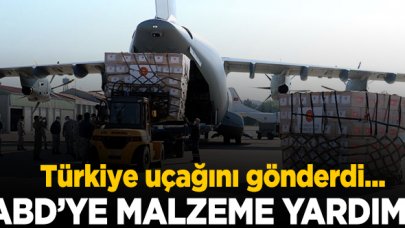 Türkiye'den ABD'ye malzeme desteği