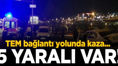 Esenyurt TEM Bağlantı Yolu'nda kaza! 5 yaralı...