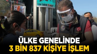 Türkiye Güven Huzur uygulamasında 3 bin 387 kişiye işlem