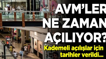 AVM'ler ne zaman açılıyor? İki tarih verildi...