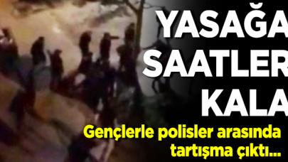 Kadıköy'de polisler ve gençler arasında tartışma