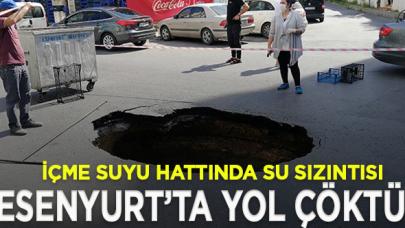 Esenyurt'ta yol çöktü!