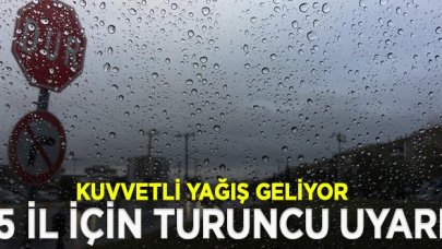 Meteoroloji'den kuvvetli yağış uyarısı