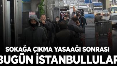 İstanbullular sokağa çıkma yasağı sonrası dışarı akın etti