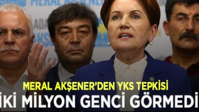 Akşener: İktidar 2 milyon gencin tweet'ini görmedi, duymadı