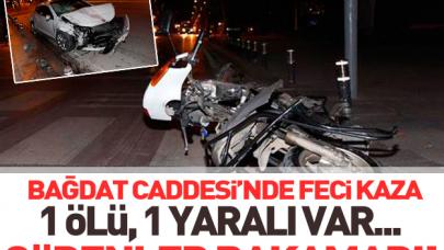 Bağdat Caddesi'nde feci kaza