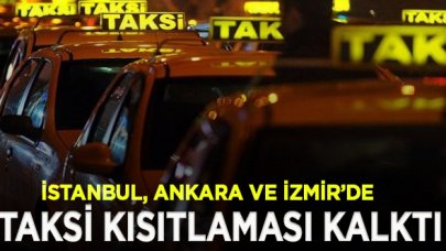 Ticari taksilerin trafiğe çıkış kısıtlaması kaldırıldı