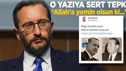 Fahrettin Altun'dan Erdoğan'ı hedef alan yazıya sert tepki!