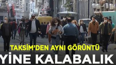 İstiklal Caddesi bugün yine kalabalık görüntülendi