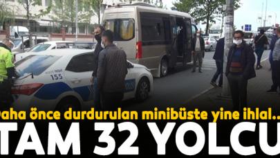 Esenyurt'ta şoke eden görüntü! Denetimde durdurulan minibüsten3 2 yolcu çıktı