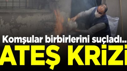 Sultangazi'deki mangal ateşi komşuşarı birbirline düşürdü