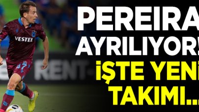 Joao Pereira Trabzonspor'dan ayrılıyor! İşte yeni takımı...