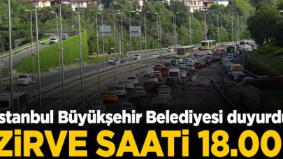 Trafikte zirve saati 18.00