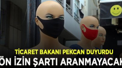 Bez maske ihracatı için ön izin şartı aranmayacak