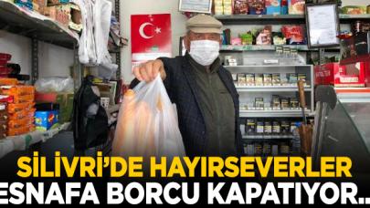 Silivri'de vatandaşların esnafa borcunu gönüllüler kapatıyor