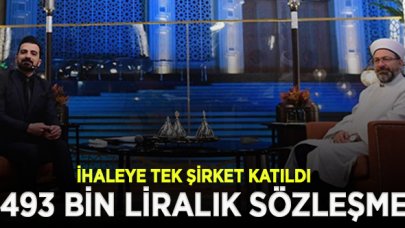 Diyanet'in iftar ve sahur programının ihalesine tek şirket katıldı; 493 bin liralık sözleşme imzalandı