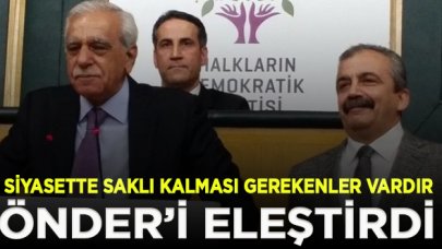 Ahmet Türk'ten Sırrı Süreyya Önder'e eleştiri: Açıklamasını hayretle karşıladım