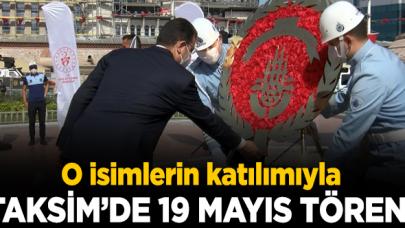 Taksim'de 19 Mayıs töreni