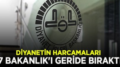 Diyanetin harcamaları ile 7 Bakanlık'ı geride bıraktı