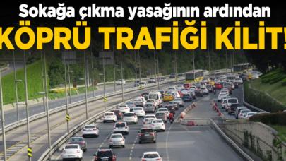 15 Temmuz Şehitler Köprüsü'nde trafik durma noktasına geldi