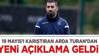 Futbolcu Arda Turan 19 Mayıs gafının ardından açıklama yaptı