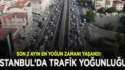 İstanbul'da son 2 ayın en yoğun trafiği