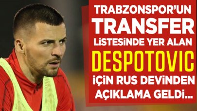 Trabzonspor'un ilgilendiği Djordje Despotovic için açıklama! Djordje Despotovic kimdir?