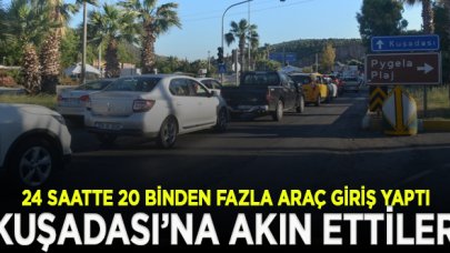 Kuşadası, yazlıkçıların akınına uğradı, 20 binden fazla araç giriş yaptı