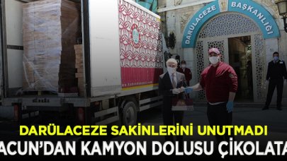 Acun Ilıcalı'dan Darülaceze sakinlerine bir kamyon çikolata