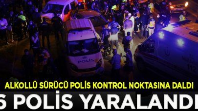 Ankara'da alkollü sürücü dehşet saçtı! Polis uygulama noktasına daldı, 6 polis yaralandı