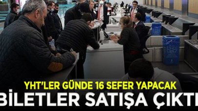 Yüksek Hızlı Tren seferleri için biletler bugün satışa sunuldu