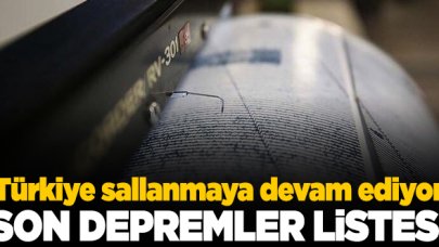 27 Mayıs Çarşamba Kandilli son depremler listesi | En son nerede deprem oldu