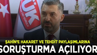 RTÜK Başkanı Şahin: Şahsıma hakaret ve tehdit içeren paylaşımlar hakkında işlem başlatıldı