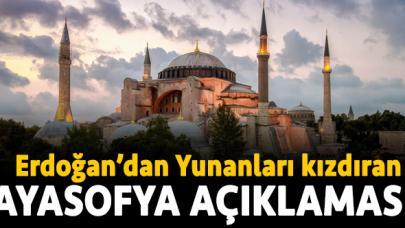 Erdoğan'ın Ayasofya sözleri Yunanları çıldırttı!