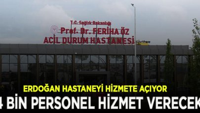 Erdoğan paylaştı! ''Acil Durum Hastanemizi bugün hizmete alıyoruz"