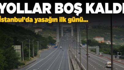 Sokağa çıkma yasağında yollar boş kaldı