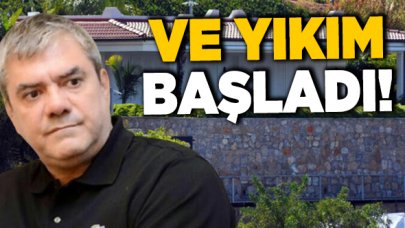 Yılmaz Özdil'in villasında yıkım başladı!