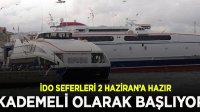 İDO seferleri kademeli olarak başlıyor