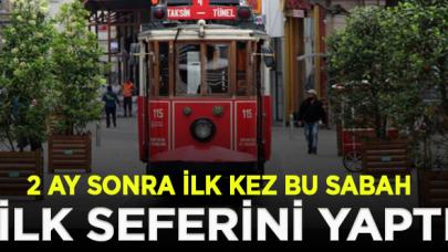 Nostajlik tramvay İstiklal Caddesi'nde seferlere başladı