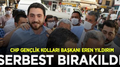 CHP Gençlik Kolları Başkanı Eren Yıldırım serbest bırakıldı