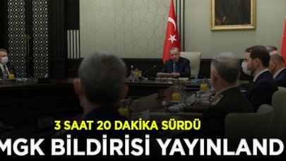 Erdoğan başkanlığında toplanan MGK toplantısı sona erdi!