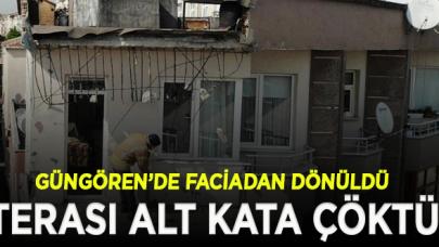 Güngören'de 5 katlı binada çökme