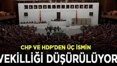 Üç ismin milletvekilliği düşürüldü!