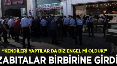 İstiklal'de Beyoğlu ve İBB zabıtaları arasında gerginlik